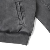 SILENT FORM ZIP HOODIE/ ASH BLACK