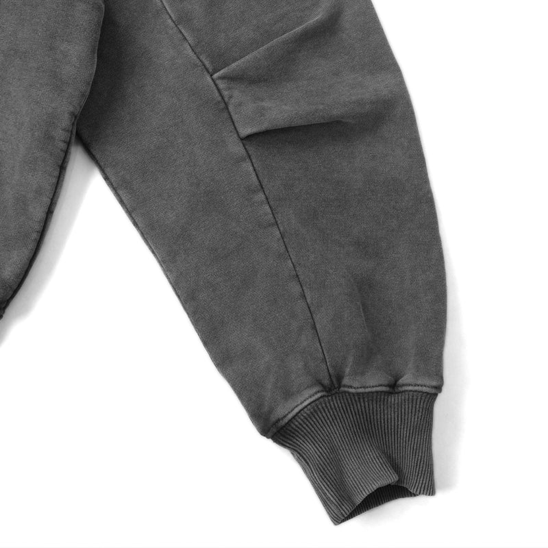 SILENT FORM ZIP HOODIE/ ASH BLACK