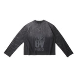 UV PROTECT LONG SLEEVE/ ASH BLACK