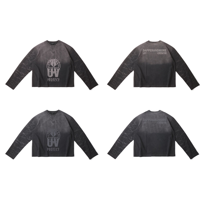 UV PROTECT LONG SLEEVE/ ASH BLACK