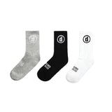 CIRCLE SOCKS - BLACK/ WHITE/ GREY