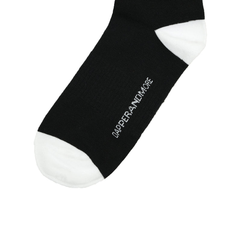 GOTHIC SOCKS - BLACK/WHITE