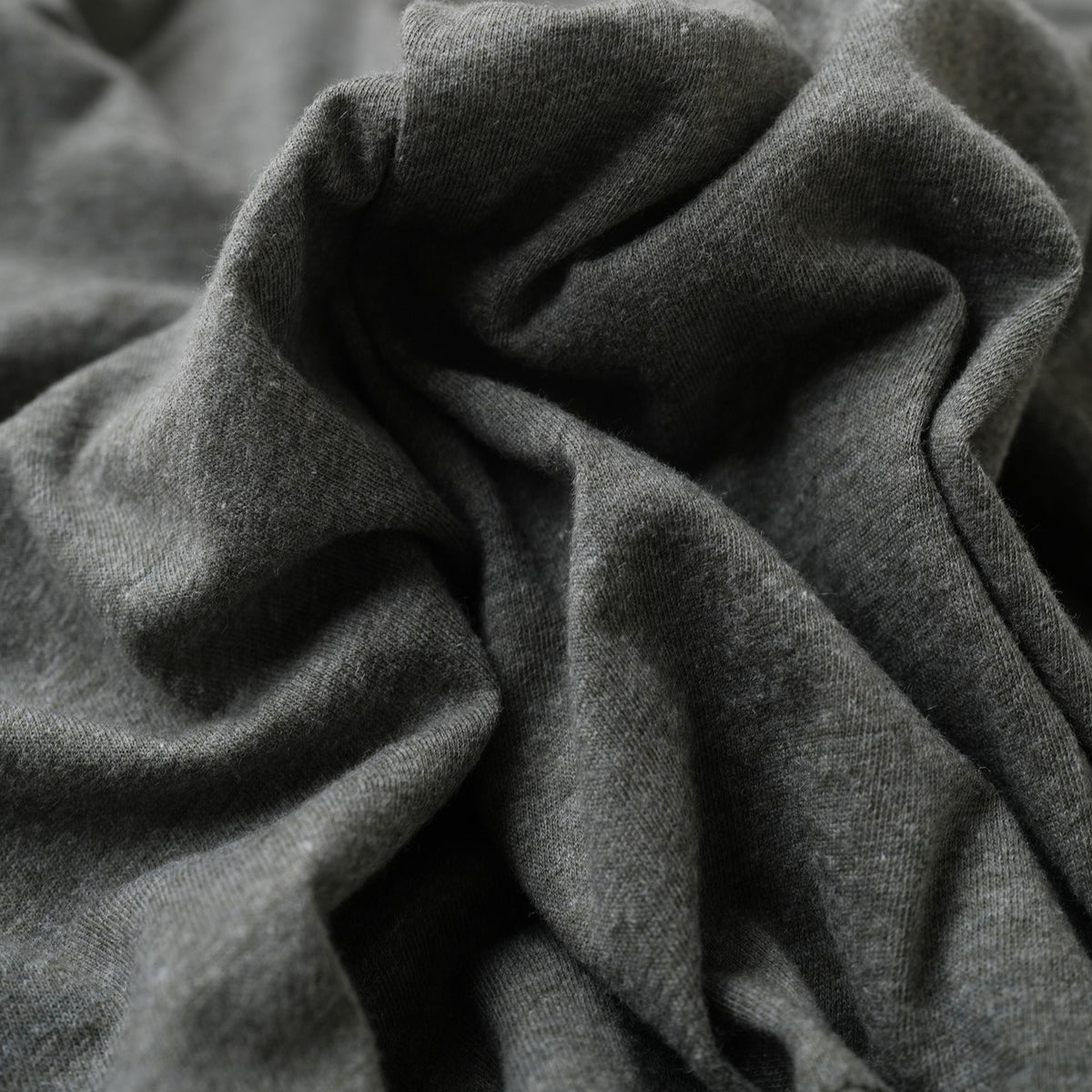 LIGHTWEIGHT LINEN POCKET LONG SLEEVE/ GREY