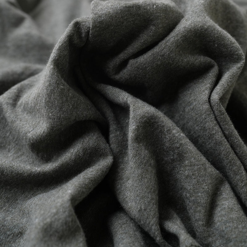 LIGHTWEIGHT LINEN POCKET LONG SLEEVE/ GREY
