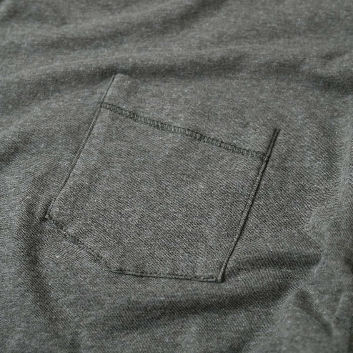 LIGHTWEIGHT LINEN POCKET LONG SLEEVE/ GREY