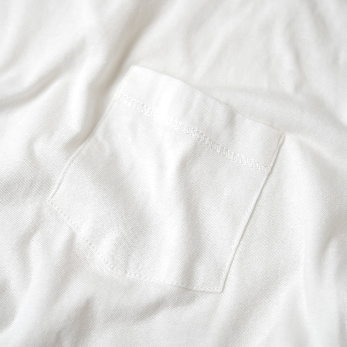 LIGHTWEIGHT LINEN POCKET LONG SLEEVE/ WHITE