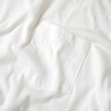 LIGHTWEIGHT LINEN POCKET LONG SLEEVE/ WHITE