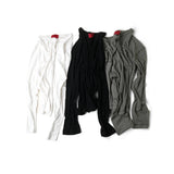 LIGHTWEIGHT LINEN POCKET LONG SLEEVE/ WHITE