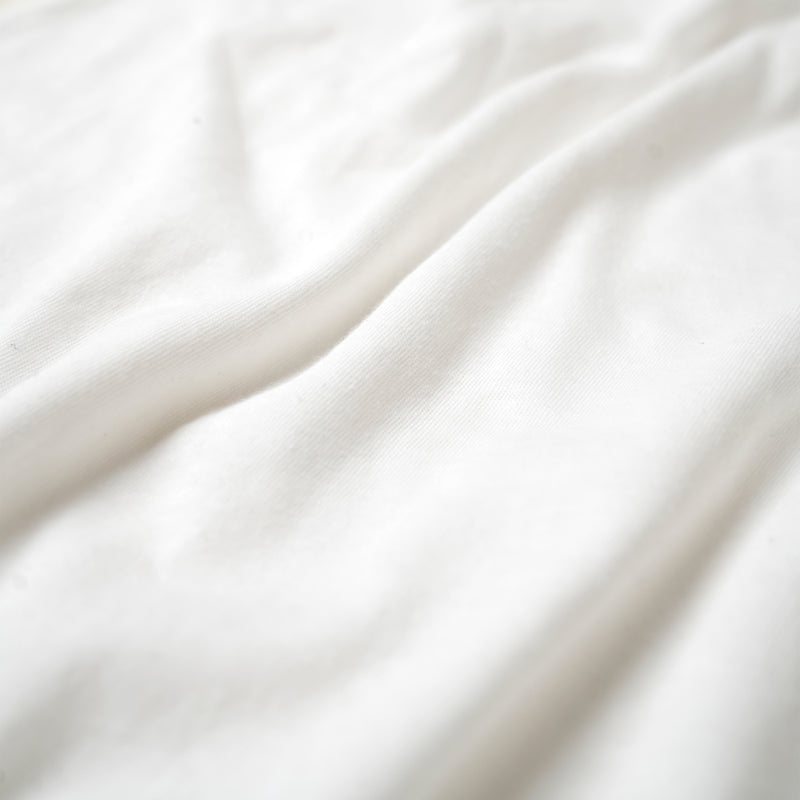 LIGHTWEIGHT LINEN POCKET LONG SLEEVE/ WHITE