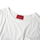 LIGHTWEIGHT LINEN POCKET LONG SLEEVE/ WHITE