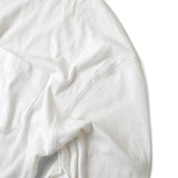 LIGHTWEIGHT LINEN POCKET LONG SLEEVE/ WHITE