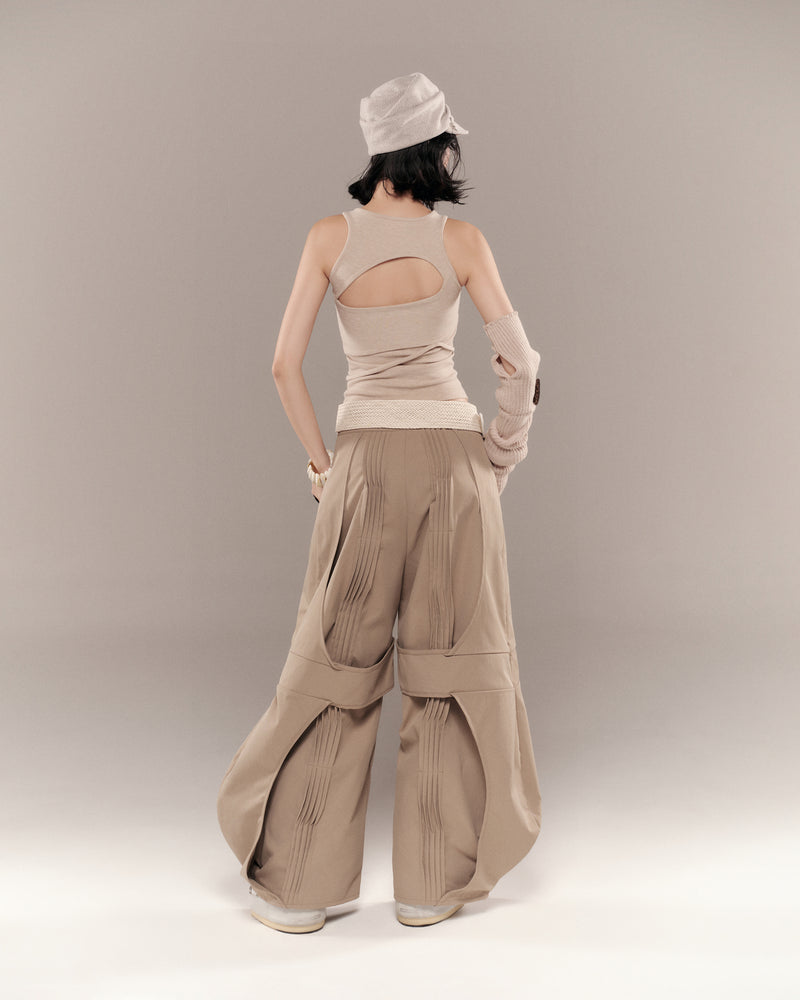 CONRAD SLEEVELESS TOP (SAND BEIGE)