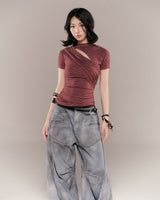 MONTY TOP (RED STRIPES)