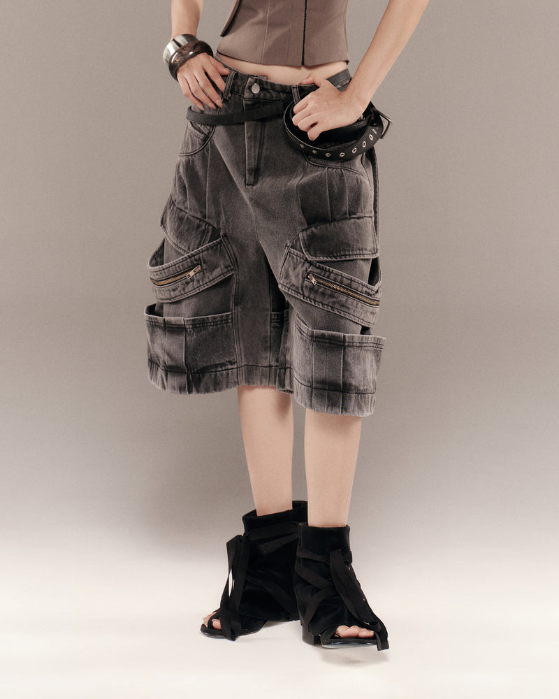 GASMIRA SHORTS (GREY WASH)