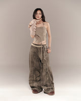 LULLABY HALTER TOP (MOSS GREEN)