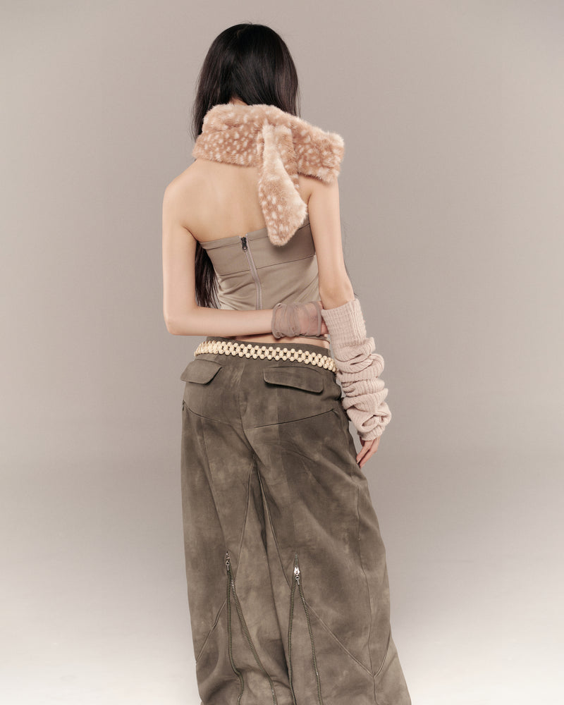LULLABY HALTER TOP (MOSS GREEN)