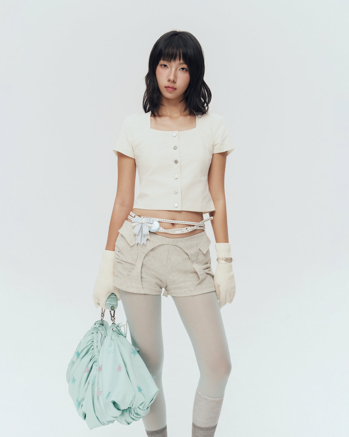 BIRDIE TOP (IVORY STRIPES)