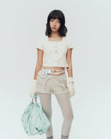 BIRDIE TOP (IVORY STRIPES)