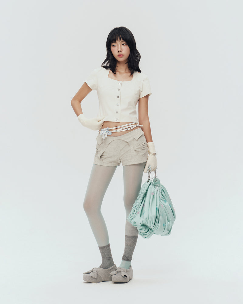 BIRDIE TOP (IVORY STRIPES)