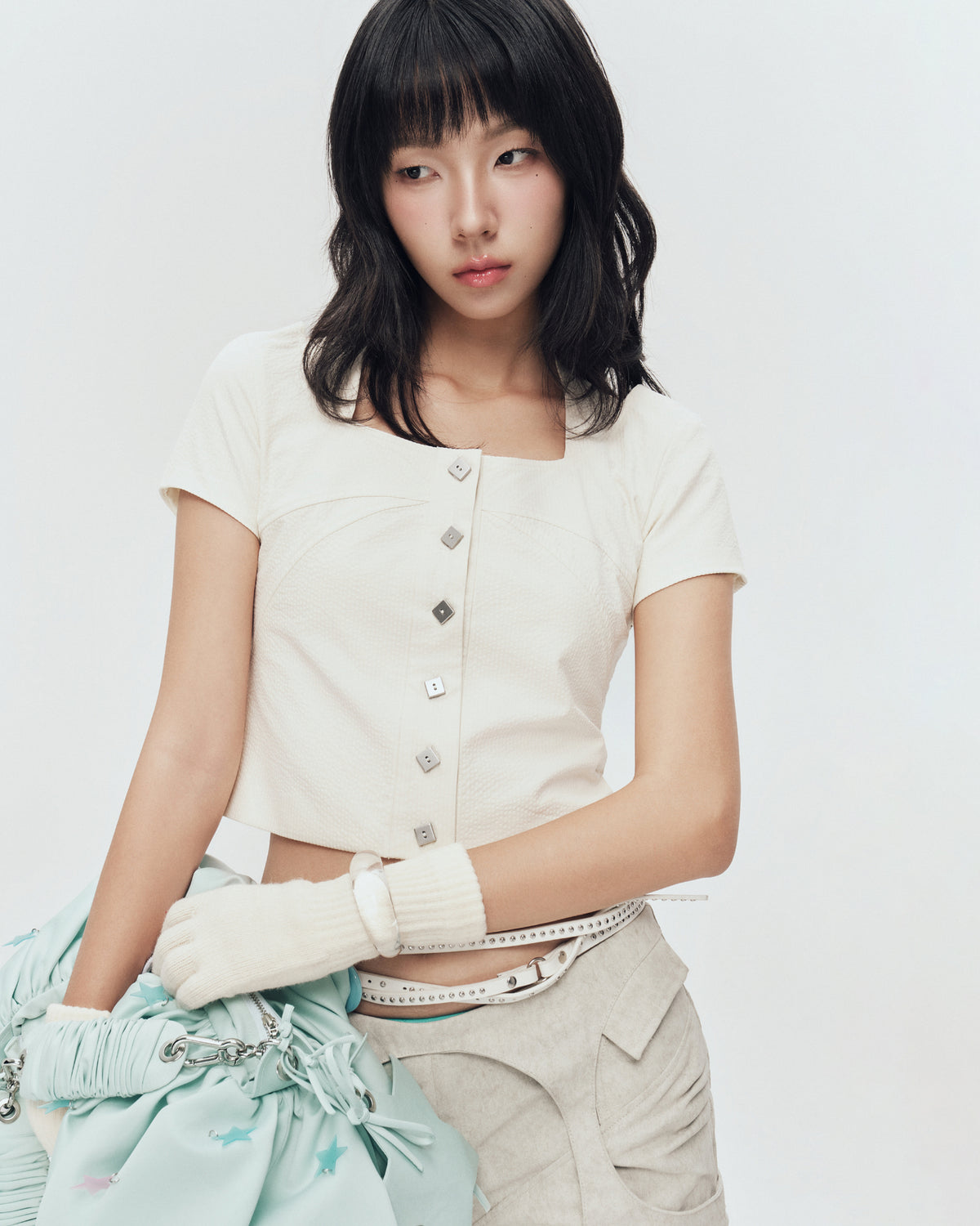 BIRDIE TOP (IVORY STRIPES)