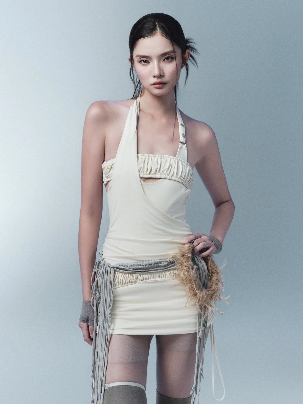 JEMORA MINI DRESS (IVORY)
