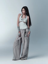 PINNIE SLEEVELESS TOP (BLUE)