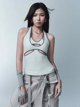 PINNIE SLEEVELESS TOP (BLUE)