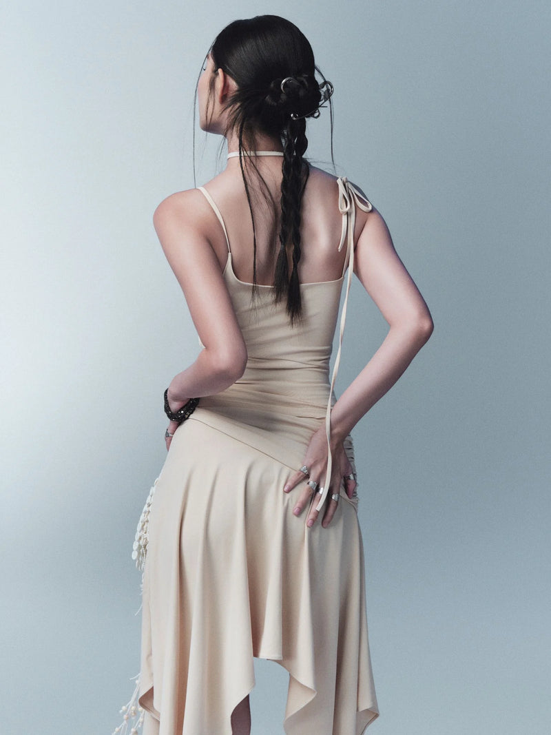 MONEL HALTER TOP (BEIGE)