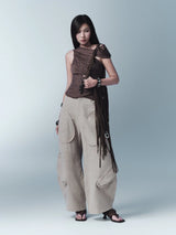 CLASPIN TOP (BROWN)