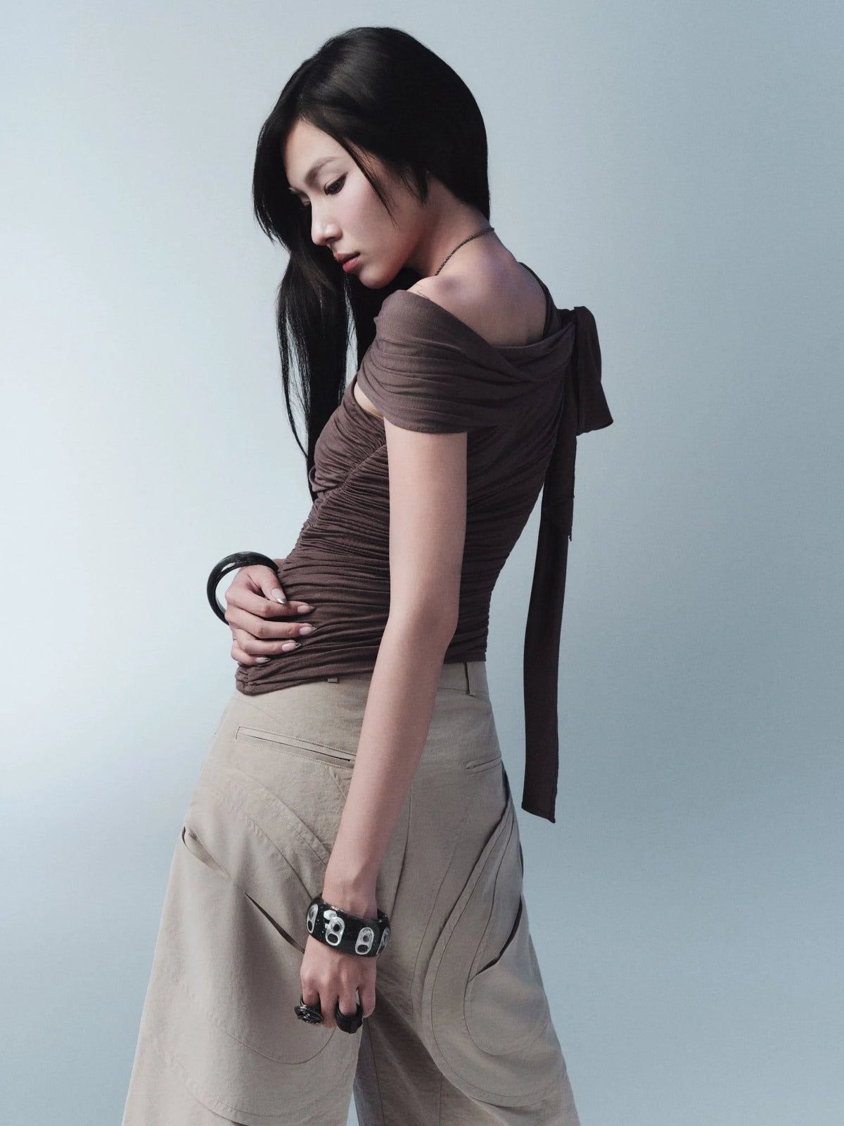 CLASPIN TOP (BROWN)