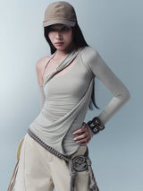SPIRA LONG SLEEVE TOP (GREY)