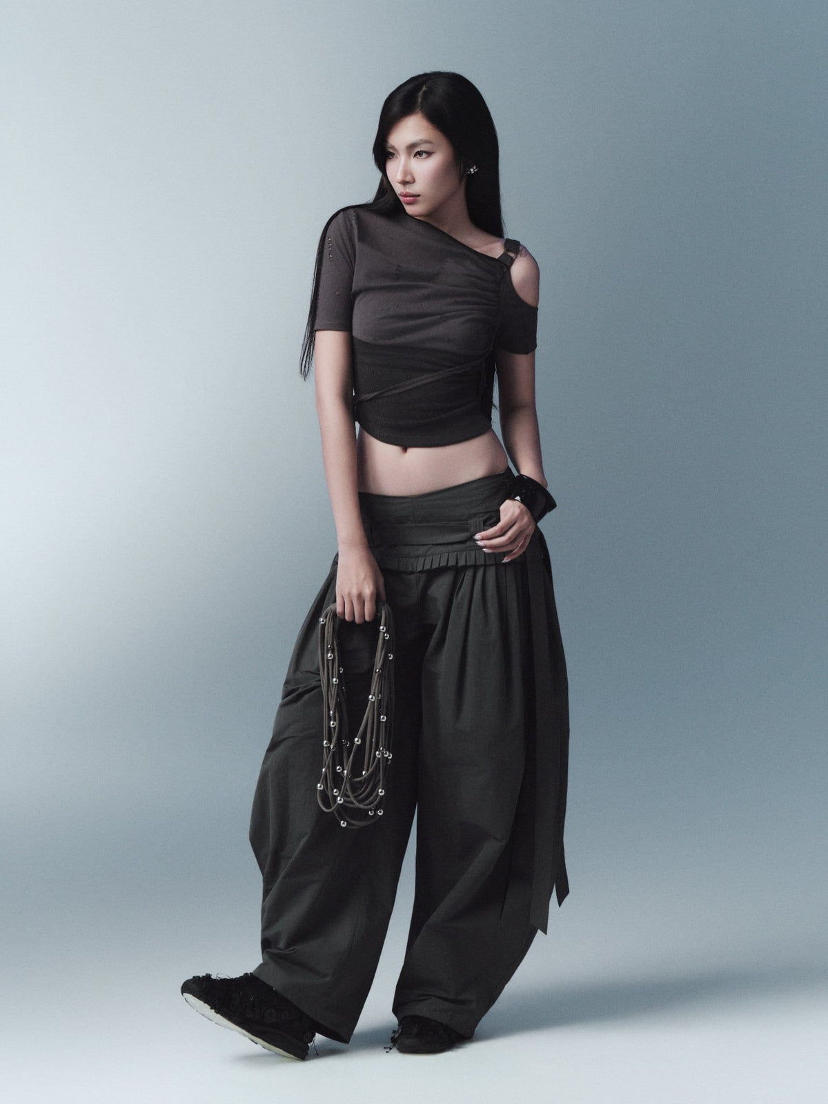 GRENA TOP (DARK GREY)