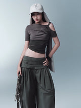 GRENA TOP (DARK GREY)
