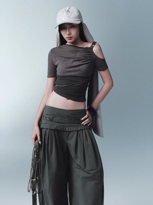 GRENA TOP (DARK GREY)