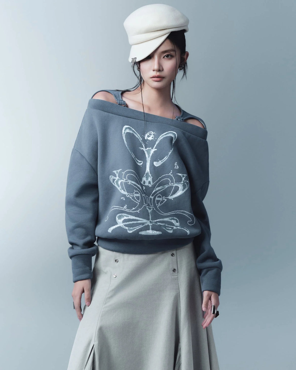 TARVI SKIRT (GREY)
