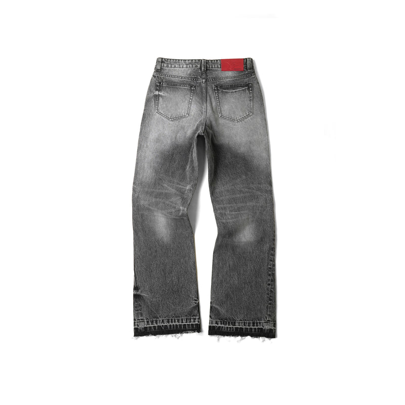 HEAVY FADE BOOTCUT JEANS/ ACID GREY