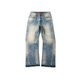 AGED DUST BOOTCUT JEANS/ VINTAGE BLUE