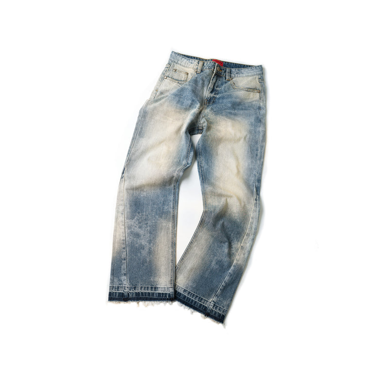 AGED DUST BOOTCUT JEANS/ VINTAGE BLUE