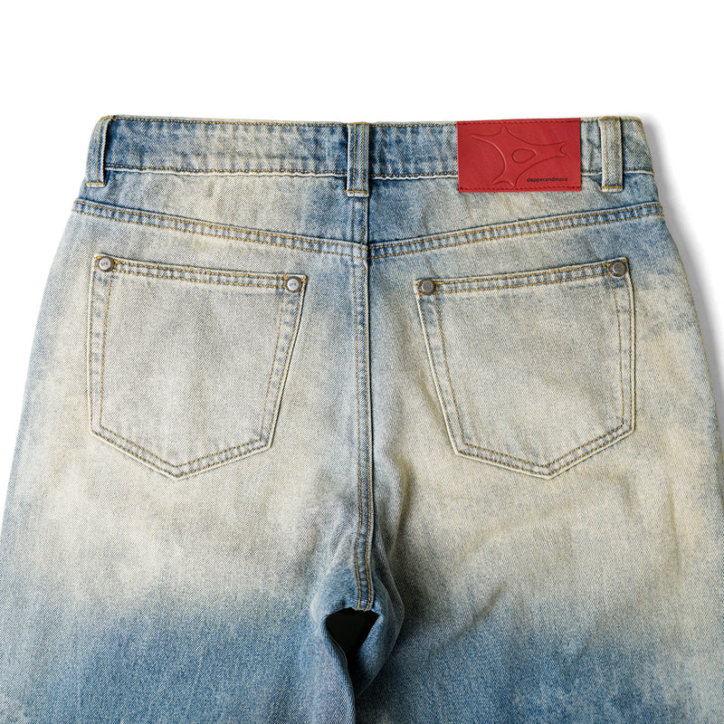 AGED DUST BOOTCUT JEANS/ VINTAGE BLUE