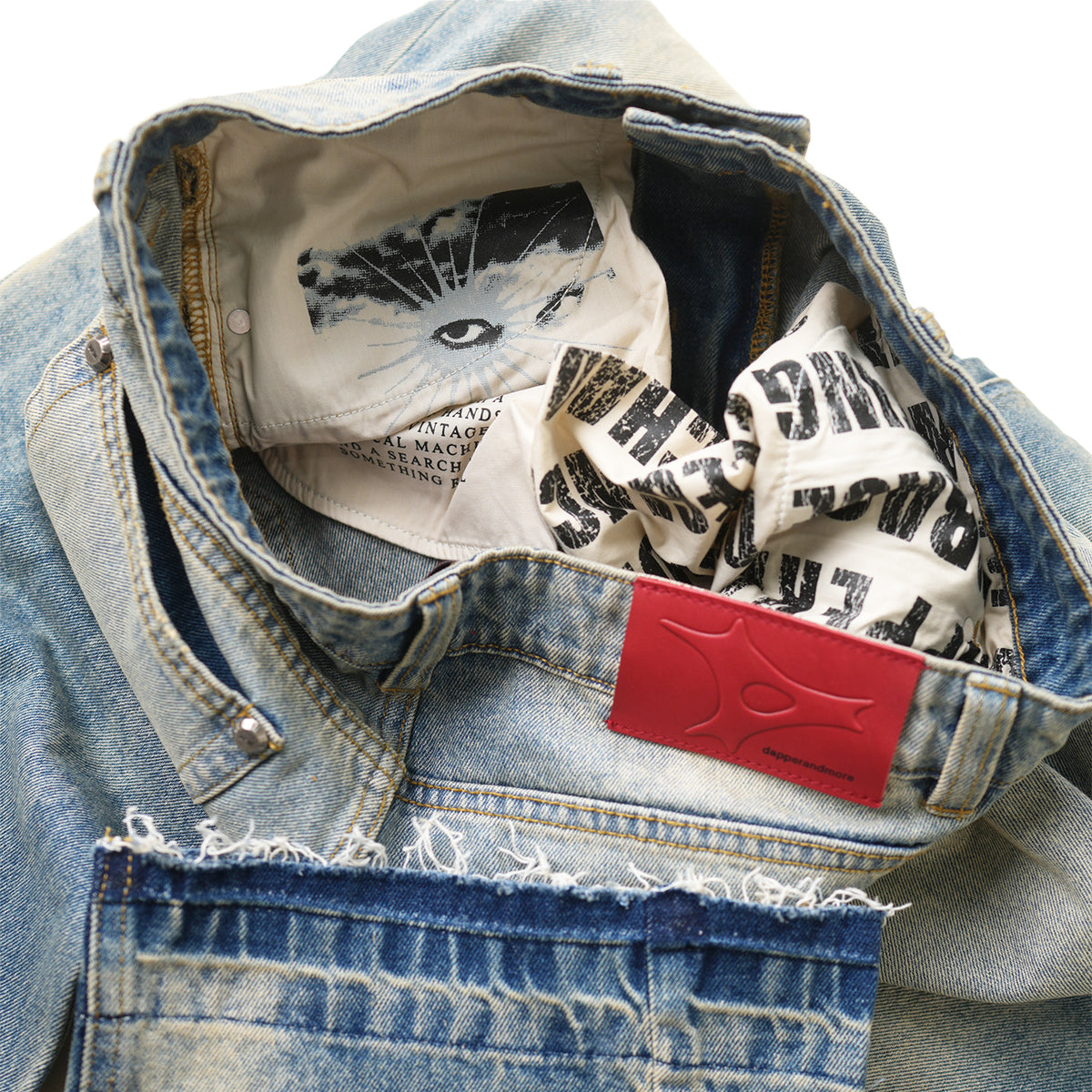 AGED DUST BOOTCUT JEANS/ VINTAGE BLUE