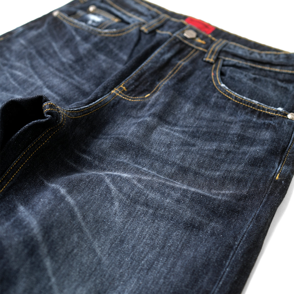 FADED WHISKER REGULAR JEANS/ DARK INDIGO