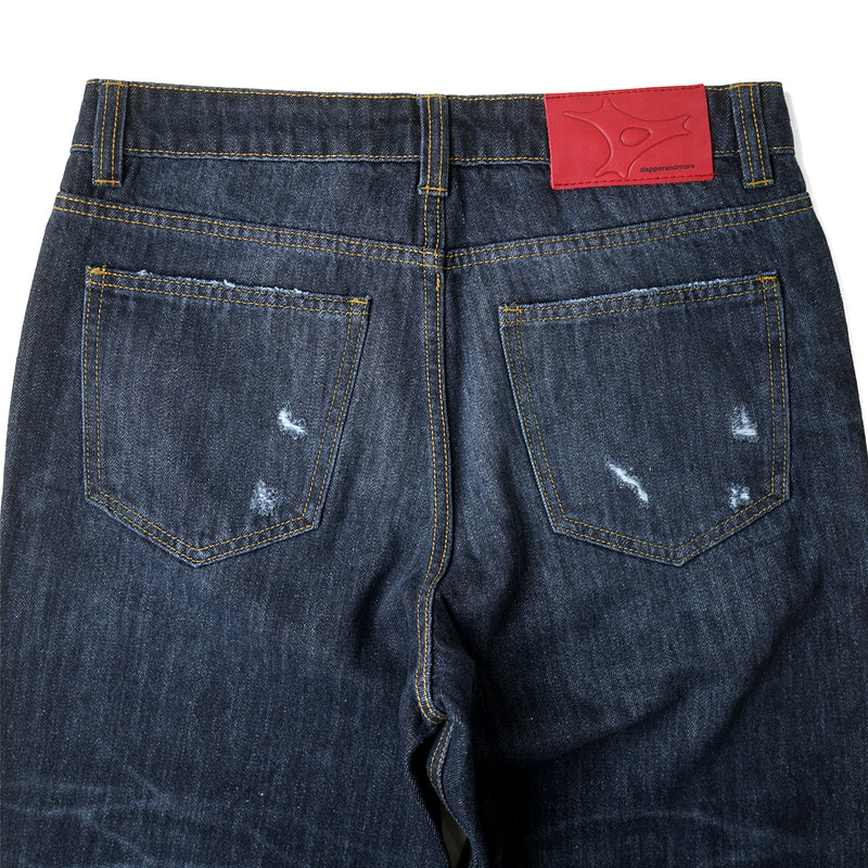 FADED WHISKER REGULAR JEANS/ DARK INDIGO