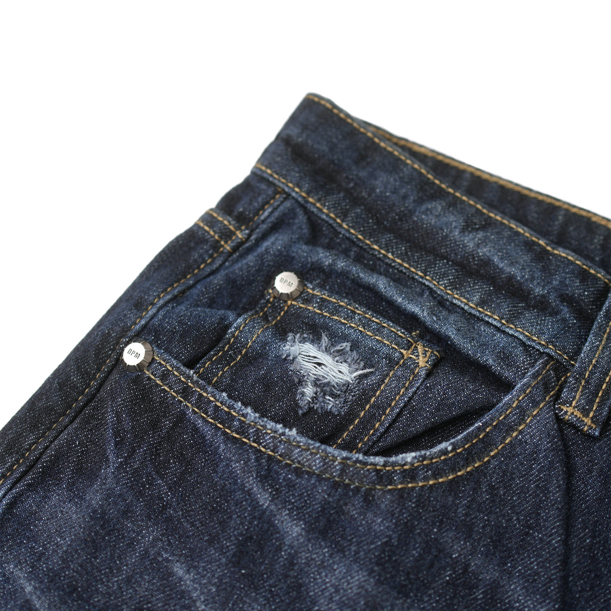 FADED WHISKER REGULAR JEANS/ DARK INDIGO