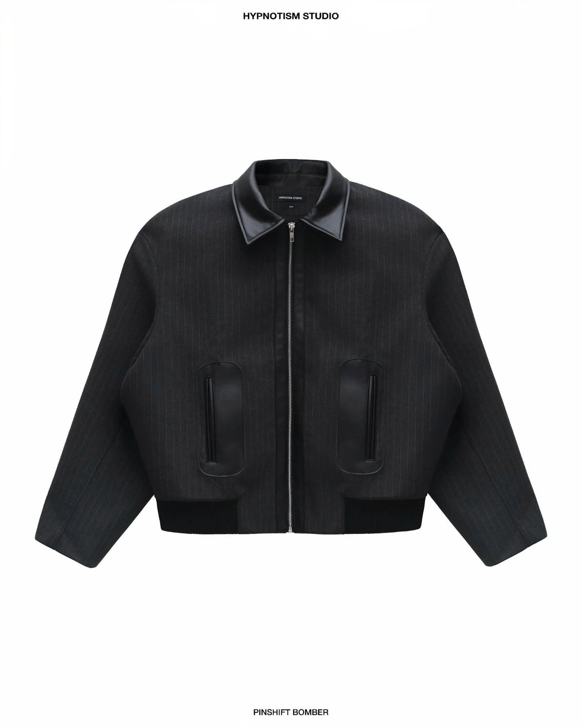 GRAY STRIPED PINSHIFT BOMBER