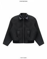 GRAY STRIPED PINSHIFT BOMBER