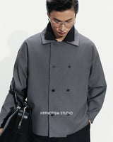 BLACK STAPLE JACKET