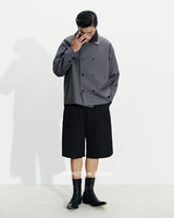 BLACK STAPLE JACKET