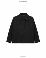 BLACK STAPLE JACKET