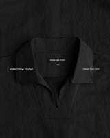 BLACK MARGIN POLO SHIRT