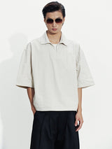 HARBOR GREY MARGIN POLO SHIRT